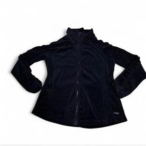Calvin Klein Black Full-Zip Utility Jacket velour